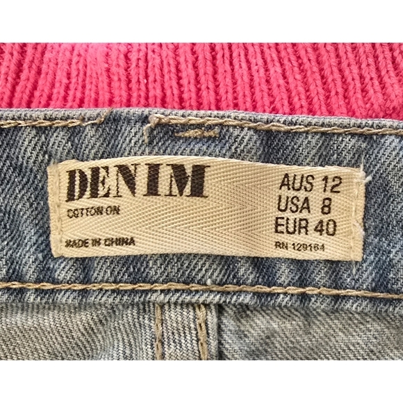 Cotton On Distressed Blue Jean Shorts – Trendy Effortless Summer Style - Picture 4 of 5